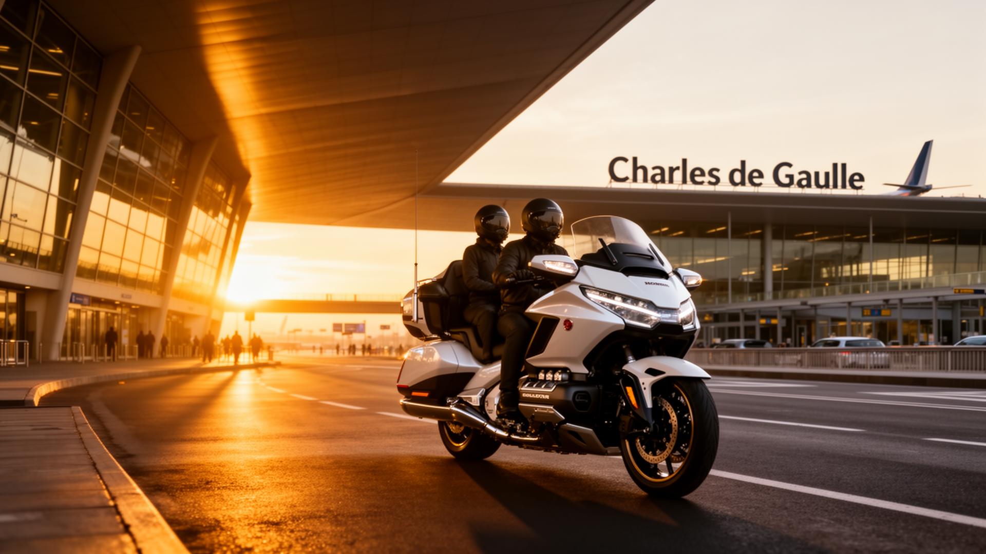 Transfert aéroport Paris-CDG : l'alternative moto qui change tout